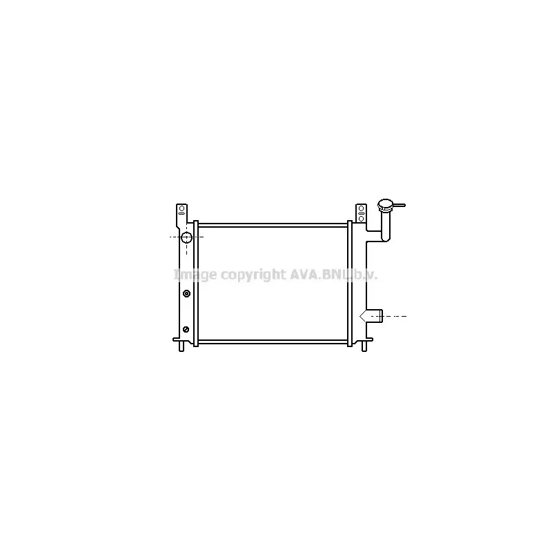 Radiateur, refroidissement du moteur AVA QUALITY COOLING DN2046