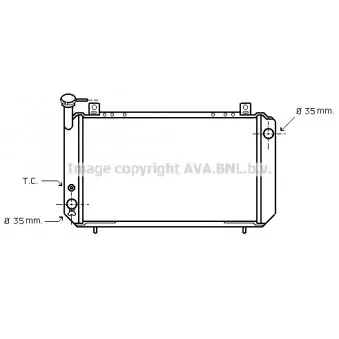 Radiateur, refroidissement du moteur AVA QUALITY COOLING DN2048