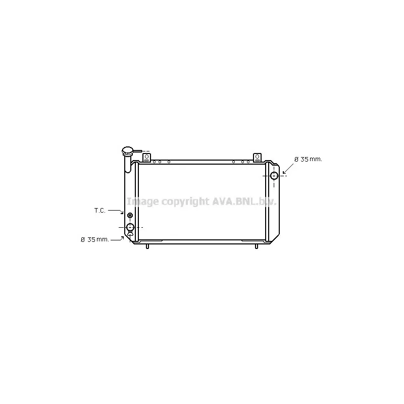 Radiateur, refroidissement du moteur AVA QUALITY COOLING DN2048