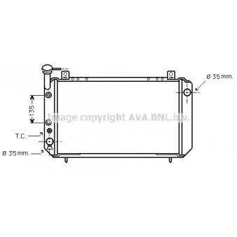 Radiateur, refroidissement du moteur AVA QUALITY COOLING DN2051