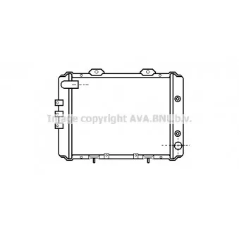 Radiateur, refroidissement du moteur AVA QUALITY COOLING