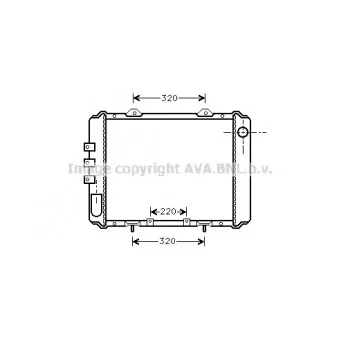 Radiateur, refroidissement du moteur AVA QUALITY COOLING