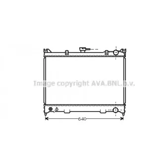 Radiateur, refroidissement du moteur AVA QUALITY COOLING DN2057