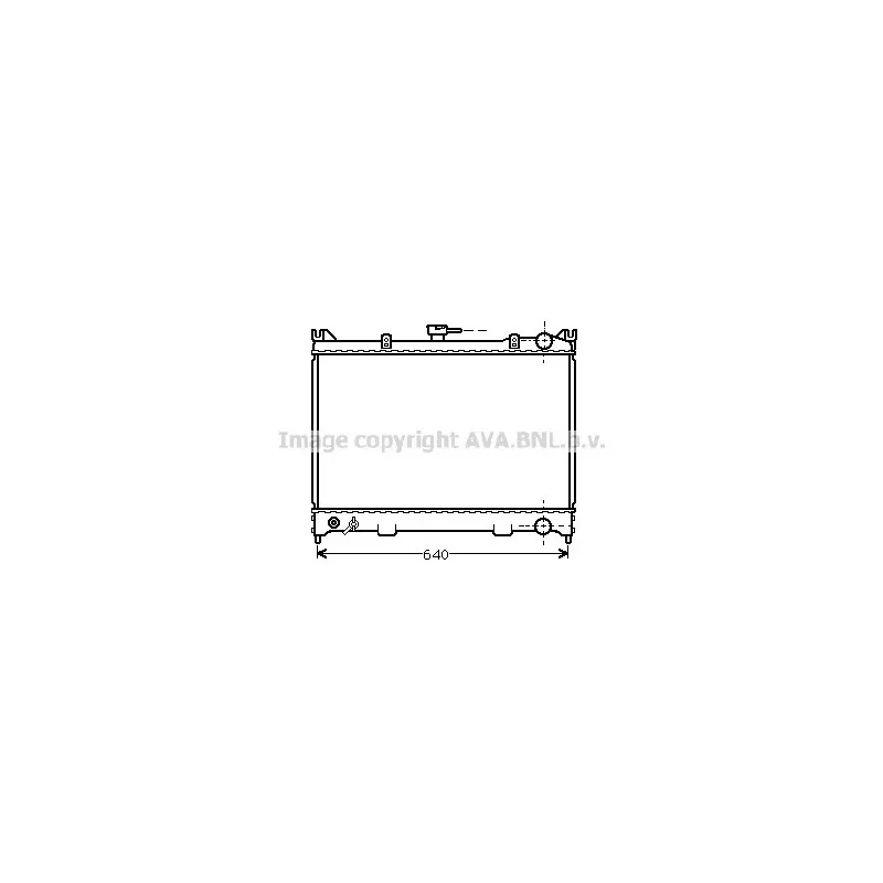 Radiateur, refroidissement du moteur AVA QUALITY COOLING DN2057