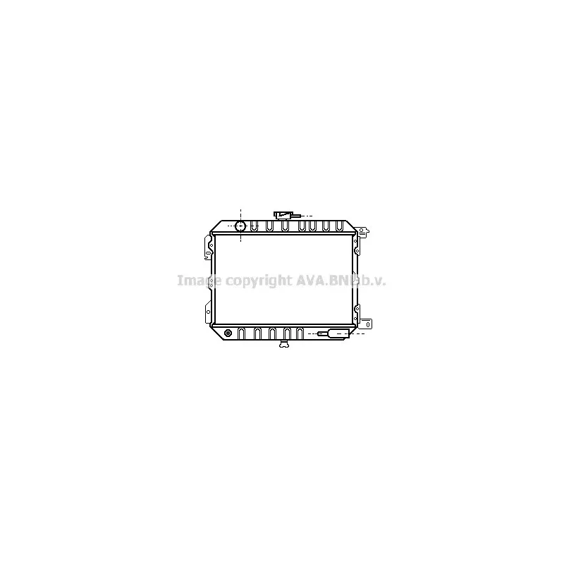 Radiateur, refroidissement du moteur AVA QUALITY COOLING DN2062