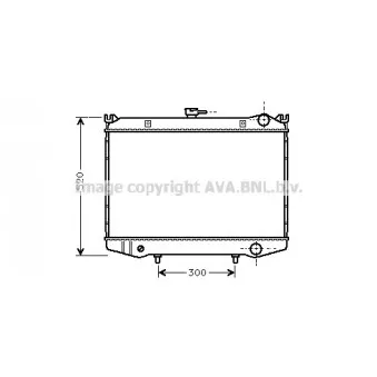Radiateur, refroidissement du moteur AVA QUALITY COOLING