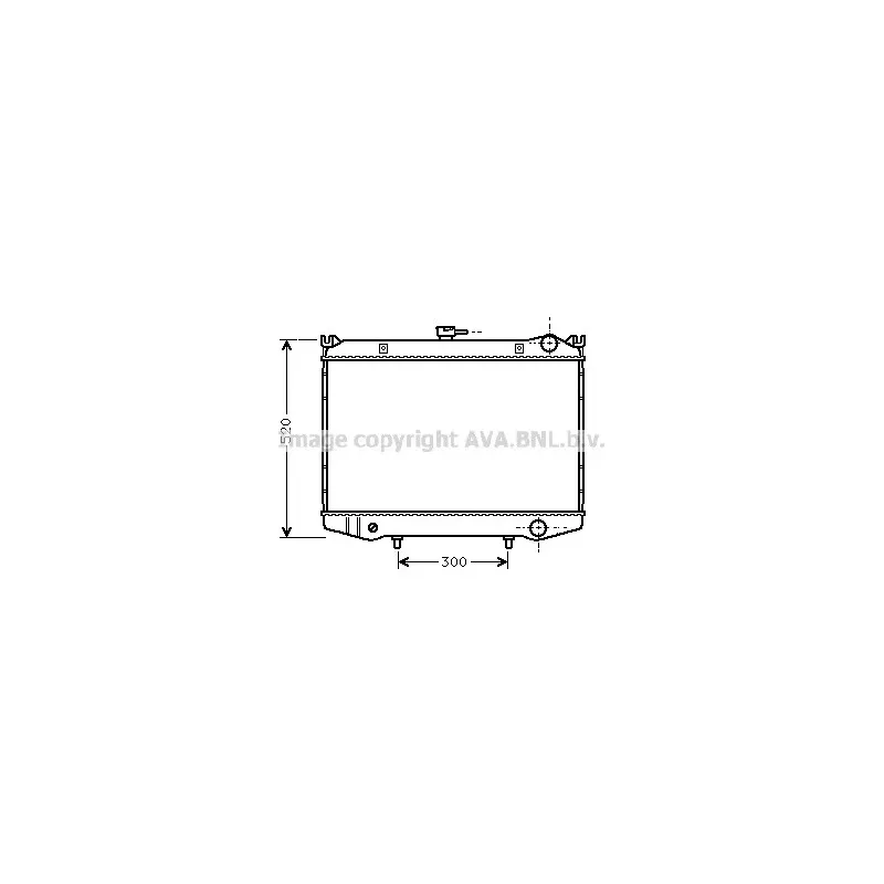 Radiateur, refroidissement du moteur AVA QUALITY COOLING DN2064