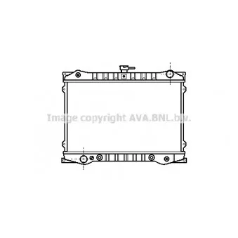 Radiateur, refroidissement du moteur AVA QUALITY COOLING DN2066