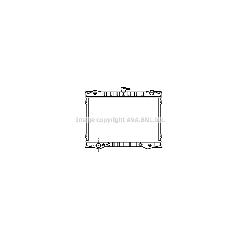 Radiateur, refroidissement du moteur AVA QUALITY COOLING DN2066