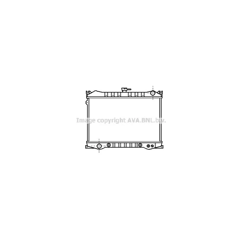 Radiateur, refroidissement du moteur AVA QUALITY COOLING DN2070
