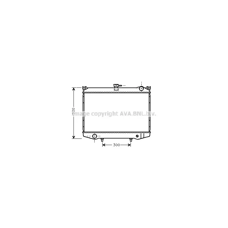 Radiateur, refroidissement du moteur AVA QUALITY COOLING DN2075