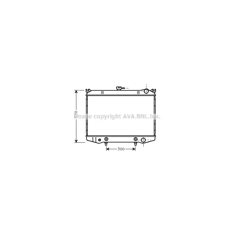 Radiateur, refroidissement du moteur AVA QUALITY COOLING DN2076