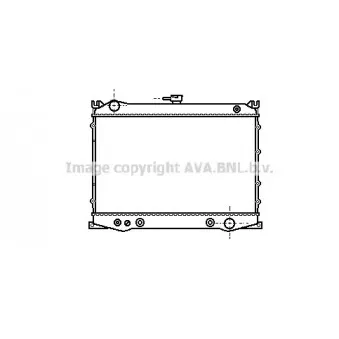 Radiateur, refroidissement du moteur AVA QUALITY COOLING DN2080