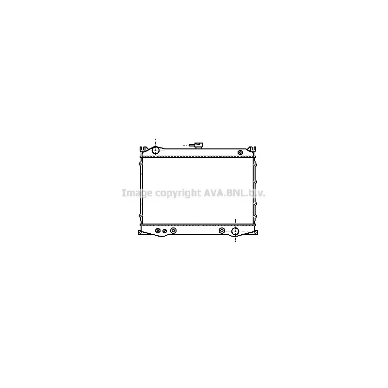 Radiateur, refroidissement du moteur AVA QUALITY COOLING DN2080