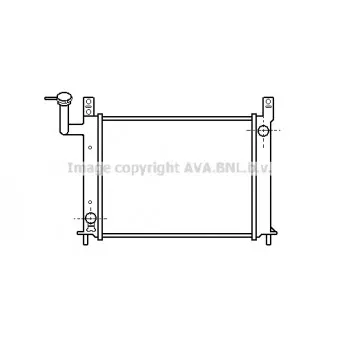 Radiateur, refroidissement du moteur AVA QUALITY COOLING DN2081