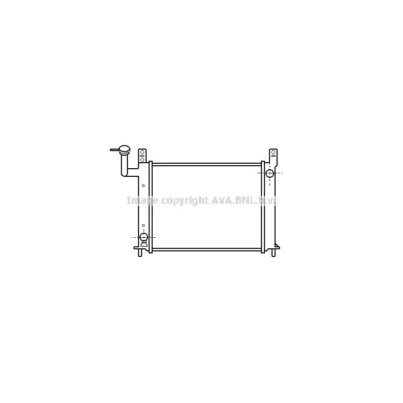 Radiateur, refroidissement du moteur AVA QUALITY COOLING DN2081