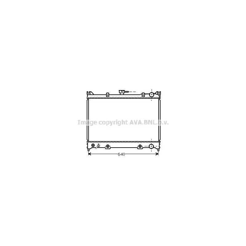 Radiateur, refroidissement du moteur AVA QUALITY COOLING DN2083