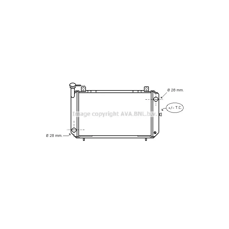 Radiateur, refroidissement du moteur AVA QUALITY COOLING DN2084