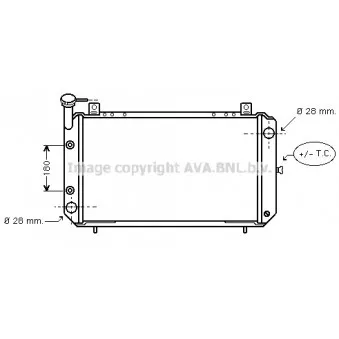 Radiateur, refroidissement du moteur AVA QUALITY COOLING