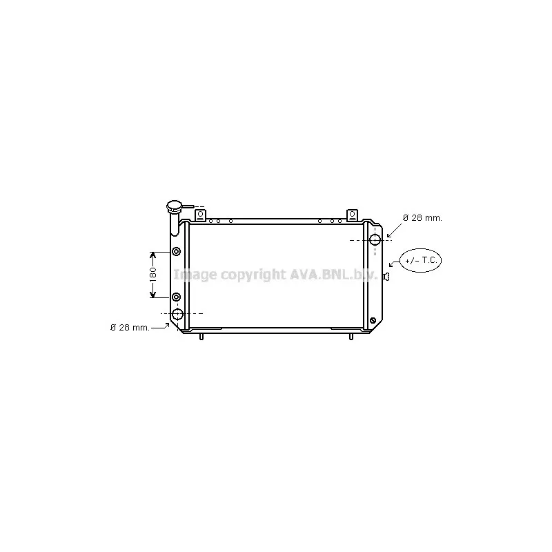 Radiateur, refroidissement du moteur AVA QUALITY COOLING DN2085