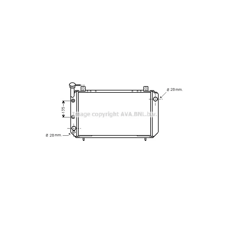 Radiateur, refroidissement du moteur AVA QUALITY COOLING DN2086