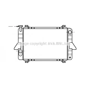 Radiateur, refroidissement du moteur AVA QUALITY COOLING DN2088