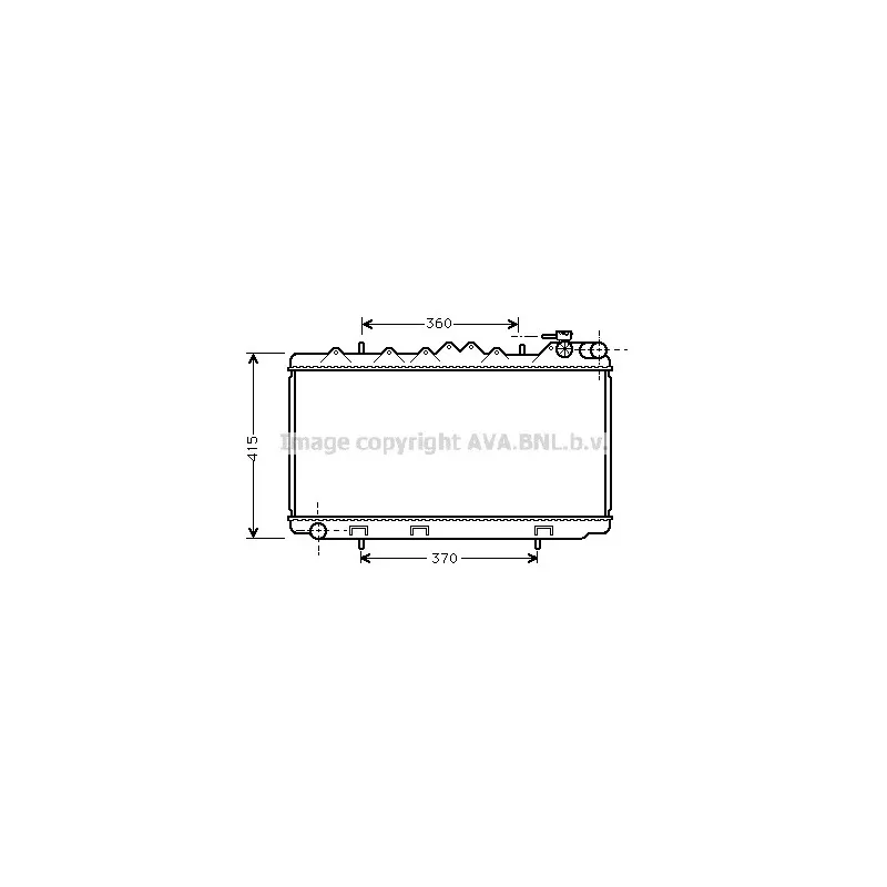 Radiateur, refroidissement du moteur AVA QUALITY COOLING DN2092