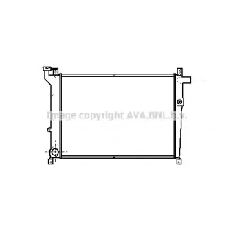 Radiateur, refroidissement du moteur AVA QUALITY COOLING DN2098