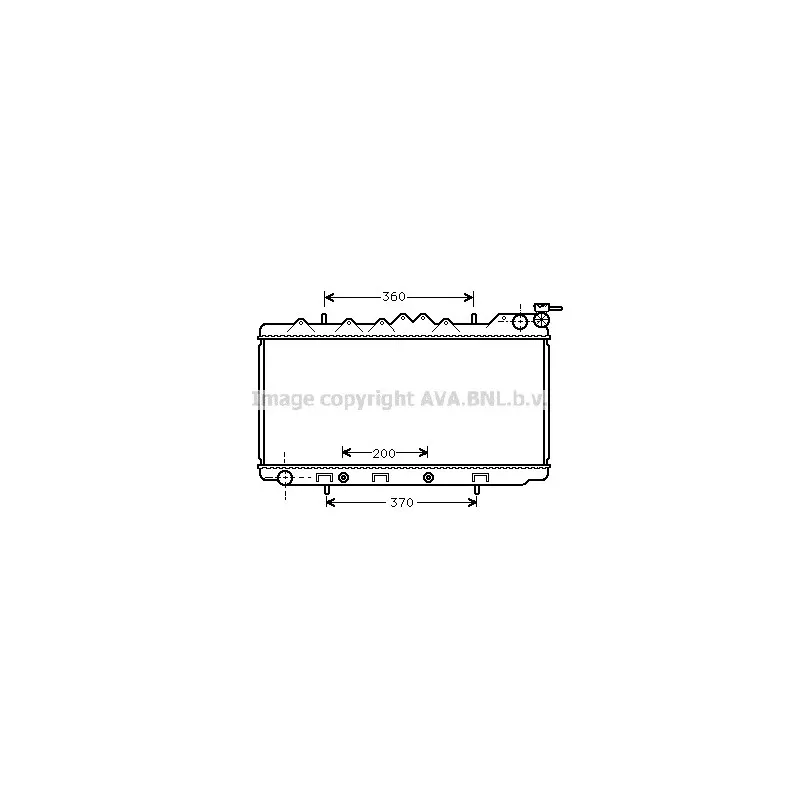 Radiateur, refroidissement du moteur AVA QUALITY COOLING DN2103