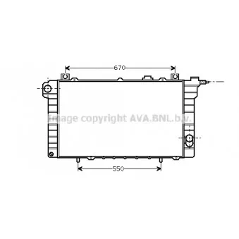 Radiateur, refroidissement du moteur AVA QUALITY COOLING