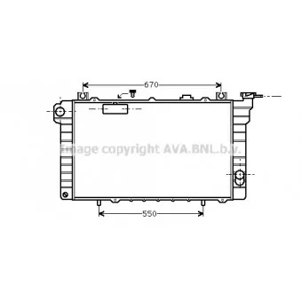 Radiateur, refroidissement du moteur AVA QUALITY COOLING