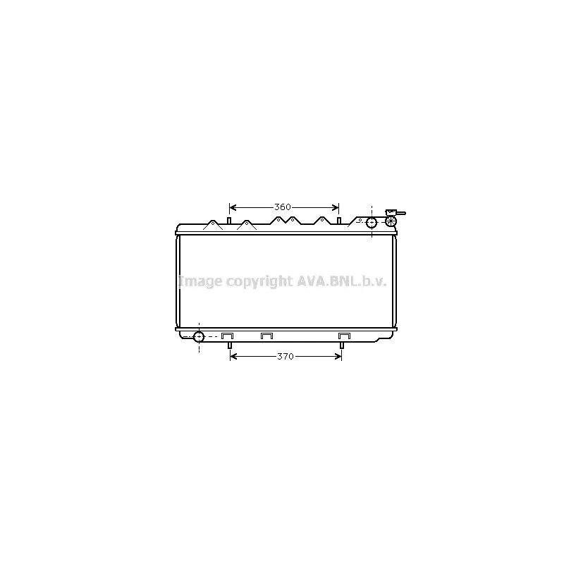 Radiateur, refroidissement du moteur AVA QUALITY COOLING DN2114