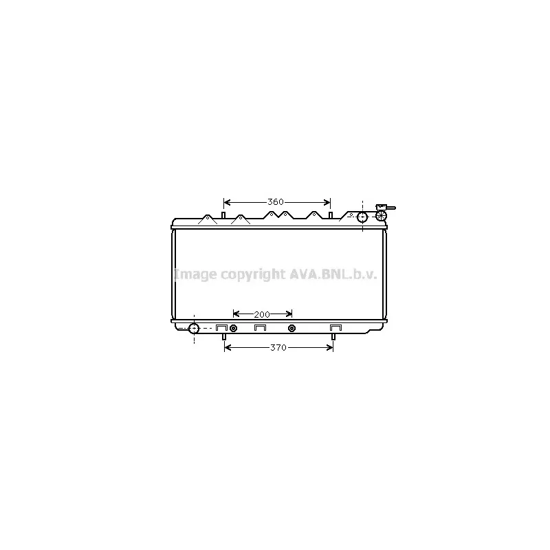 Radiateur, refroidissement du moteur AVA QUALITY COOLING DN2115