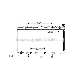 Radiateur, refroidissement du moteur AVA QUALITY COOLING