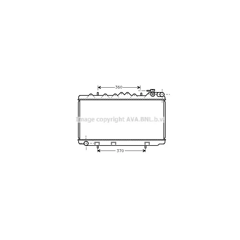 Radiateur, refroidissement du moteur AVA QUALITY COOLING DN2122