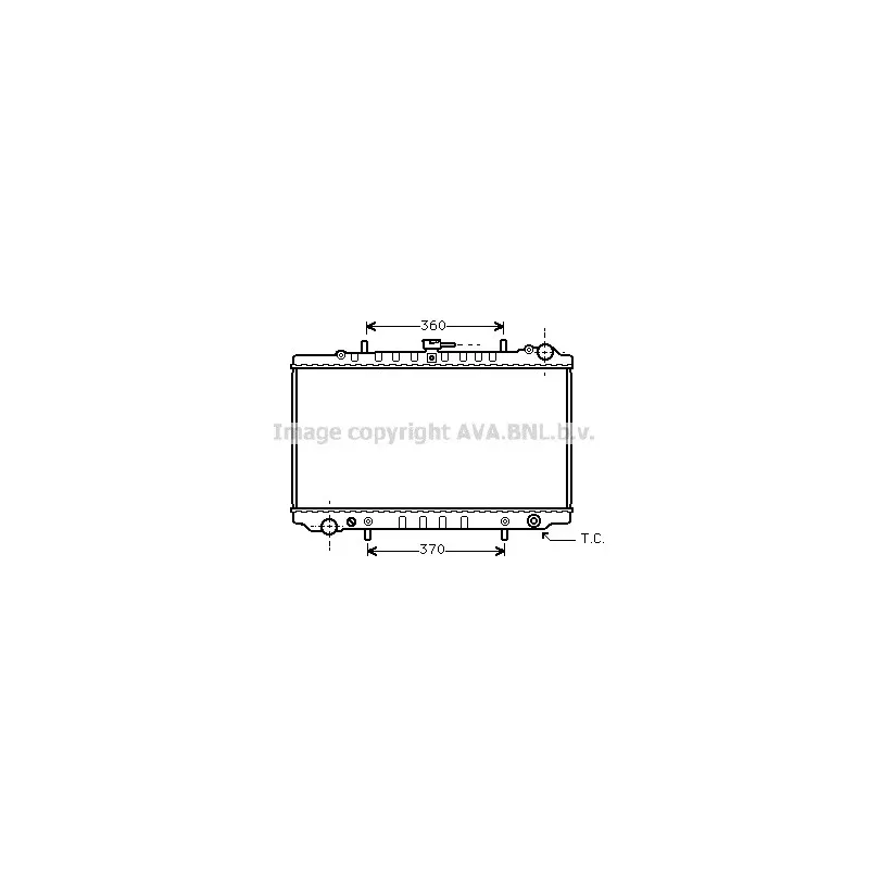 Radiateur, refroidissement du moteur AVA QUALITY COOLING DN2126