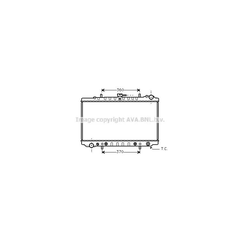 Radiateur, refroidissement du moteur AVA QUALITY COOLING DN2127