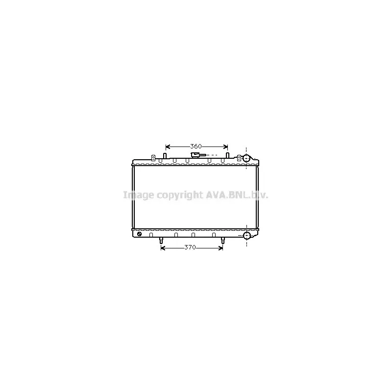Radiateur, refroidissement du moteur AVA QUALITY COOLING DN2132