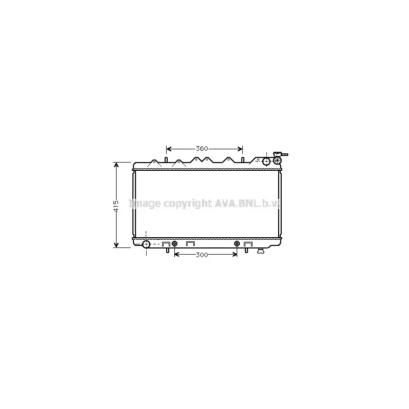 Radiateur, refroidissement du moteur AVA QUALITY COOLING DN2137