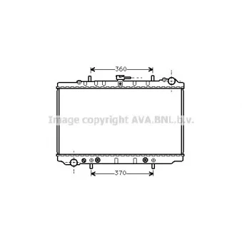 Radiateur, refroidissement du moteur AVA QUALITY COOLING DN2138