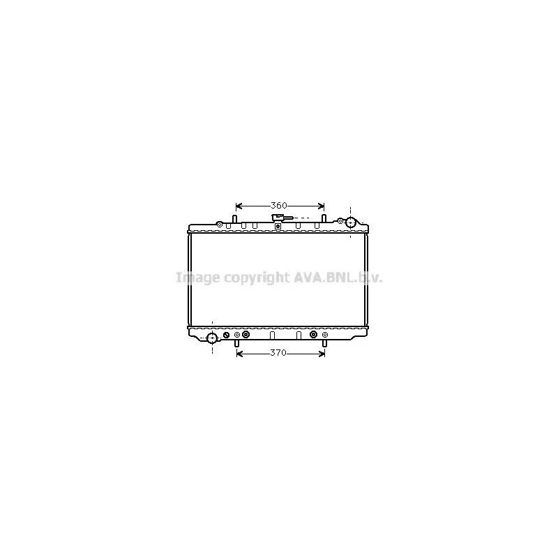 Radiateur, refroidissement du moteur AVA QUALITY COOLING DN2138