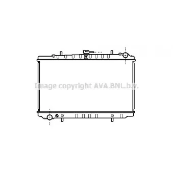 Radiateur, refroidissement du moteur AVA QUALITY COOLING DN2144