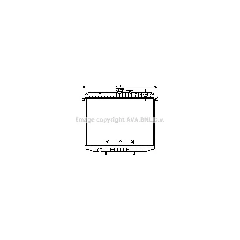 Radiateur, refroidissement du moteur AVA QUALITY COOLING DN2148