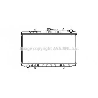 Radiateur, refroidissement du moteur AVA QUALITY COOLING DN2152