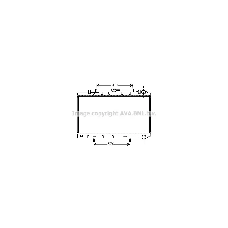 Radiateur, refroidissement du moteur AVA QUALITY COOLING DN2170