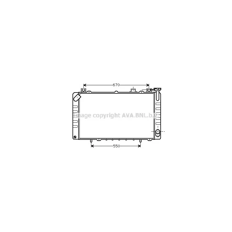Radiateur, refroidissement du moteur AVA QUALITY COOLING DN2172