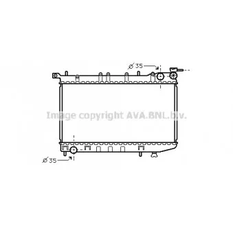 Radiateur, refroidissement du moteur AVA QUALITY COOLING