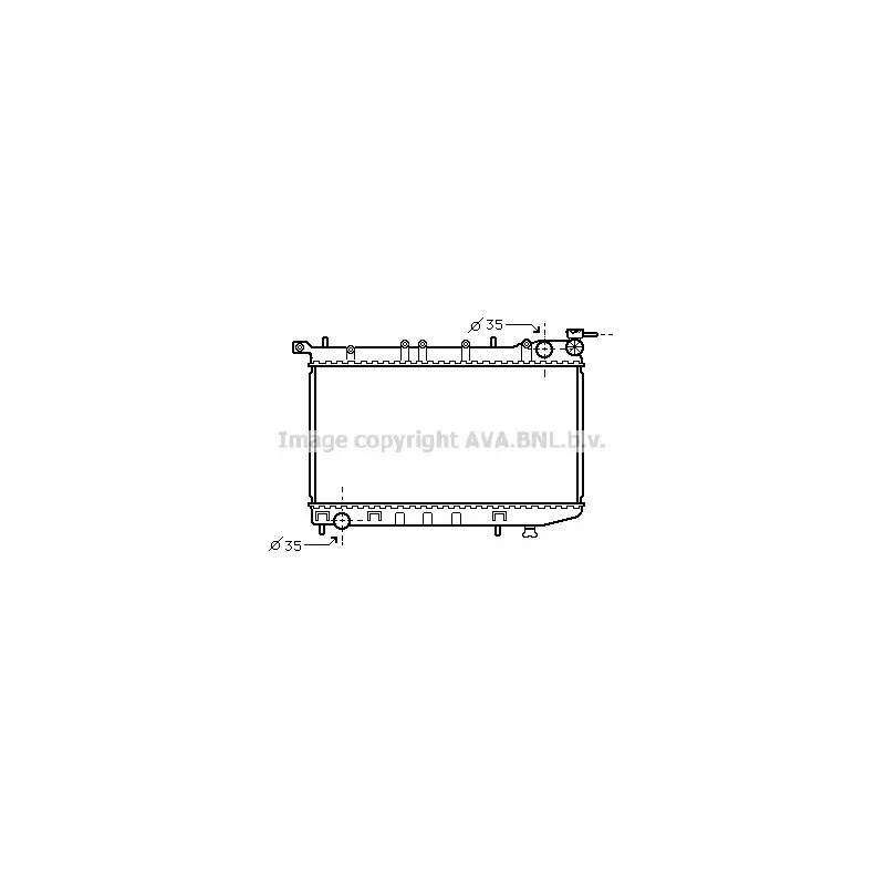 Radiateur, refroidissement du moteur AVA QUALITY COOLING DN2174