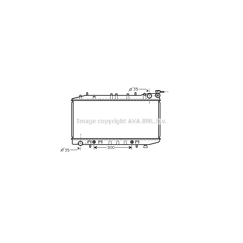 Radiateur, refroidissement du moteur AVA QUALITY COOLING DN2203