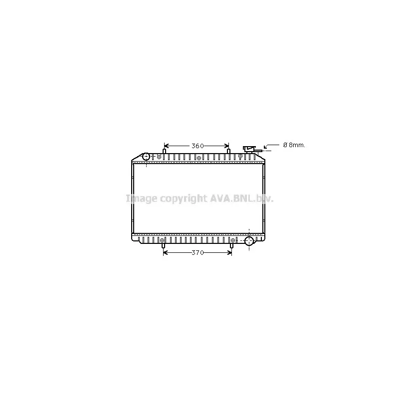 Radiateur, refroidissement du moteur AVA QUALITY COOLING DN2214